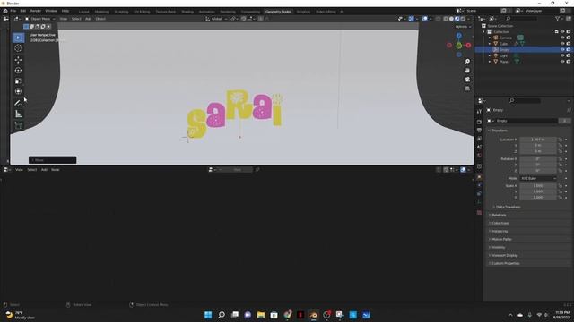 Text Animation with Geometry Nodes with audio| Day 193 Blender Logs смотреть онлайн