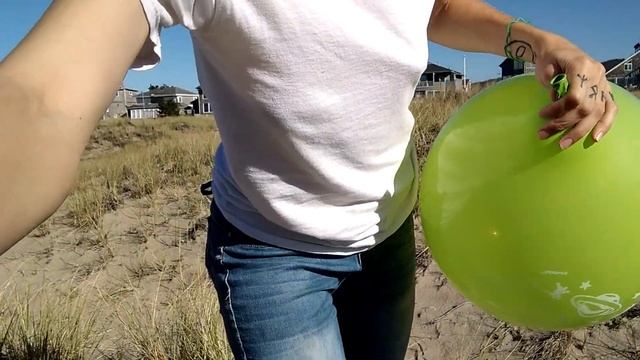 Balloon Blow To Pop Challenge | BALLOONS IN THE DUNES | Quarantine Isolation Activities For Loners