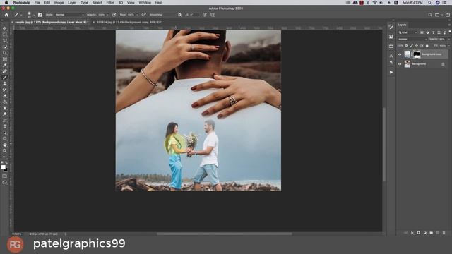How to edit couple photos || Double Exposure Effect in Photoshop || Photoshop Tutorial смотреть онлайн