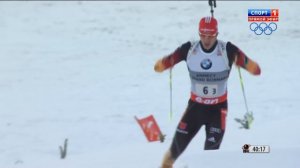 БИАТЛОН. КМ 2013-14. Анси (Франция). Мужчины. Эстафета 4 x 7.5 км. (Спорт 1). 13.12.2013. 1080i.