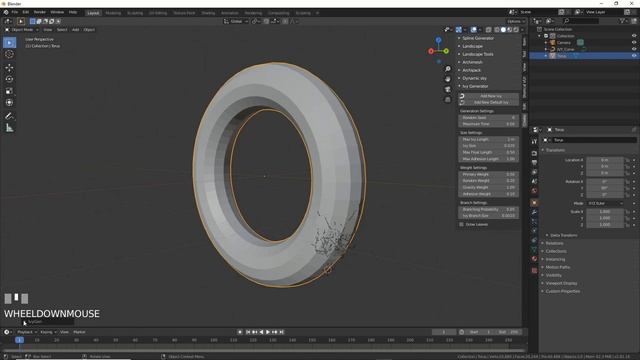 Make Growing Veins in Blender 2.8 (Quick and Dirty Ivy Generator) смотреть онлайн