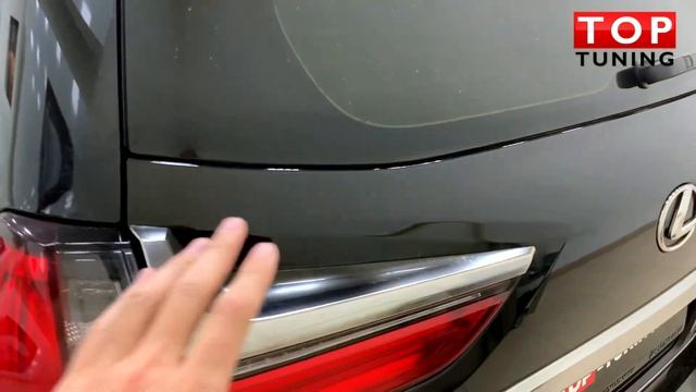 Lexus LX570 установка спойлера Modellista смотреть онлайн