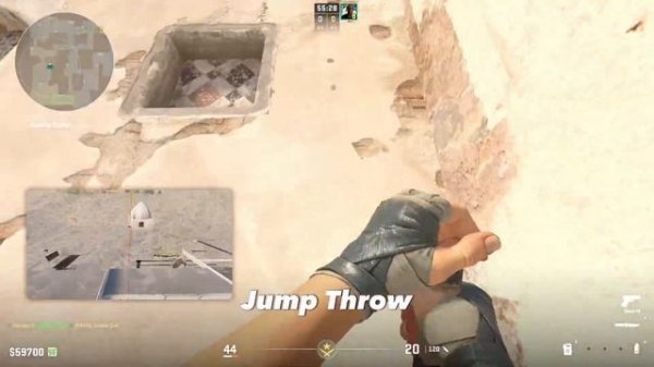 CS2 Dust 2 B Door Smoke