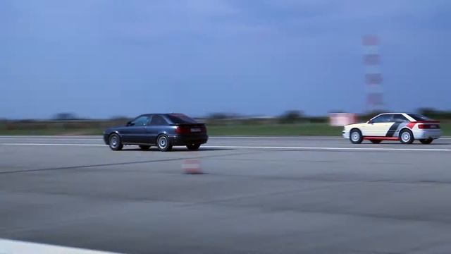 9sec 1000hp Audi 80 vs 1000hp Audi S2 Quattro Drag Racing смотреть онлайн
