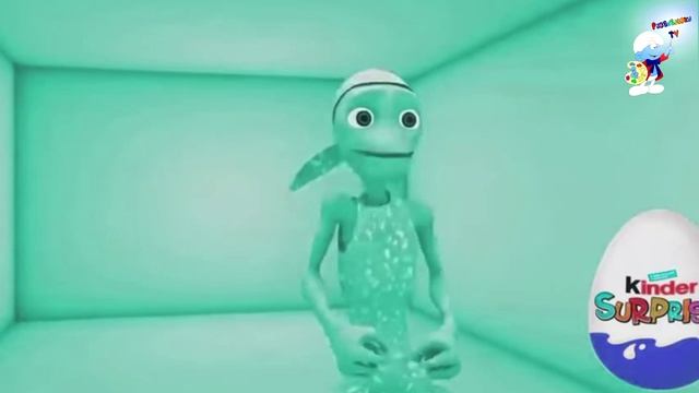 Летающие головы разноцветных инопланетян - танце зелёного инопланетянина - me kemaste смотреть онлайн