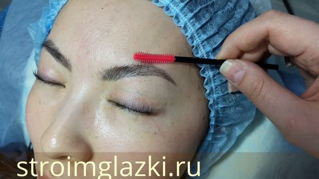 Микроблейдинг/Microblading. Зажившая бровь после процедуры. Healed work смотреть онлайн
