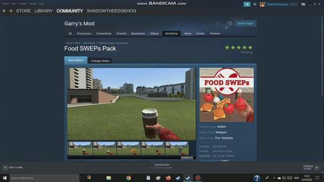 WARNING: MALICOUS GMOD ADDONS (FOOD SWEP) смотреть онлайн