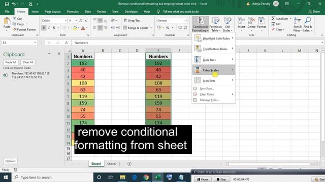 Remove conditional formatting and keeping format color trick смотреть онлайн