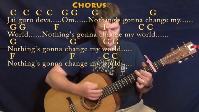 Across the Universe (The Beatles) Strum Guitar Cover Lesson with Chords/Lyrics - Capo 2nd смотреть онлайн
