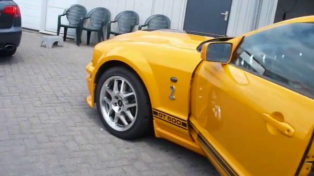 ford mustang shelby GT500 yellow starts up смотреть онлайн