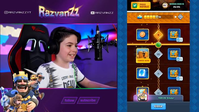 SEASON 11 PASS ROYALE - FULL CHEST OPENING - Clash Royale смотреть онлайн