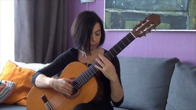 The fool on the Hill - Natalia Kiselyova (solo classical guitar cover with TAB ) смотреть онлайн