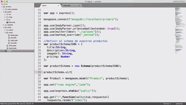 26.- Mi Primera Página Web (NodeJS) - Atributos virtuales смотреть онлайн