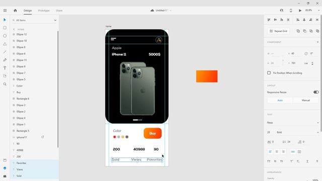 How to Design & Prototype a Store Mobile App || Adobe Xd Tutorial смотреть онлайн