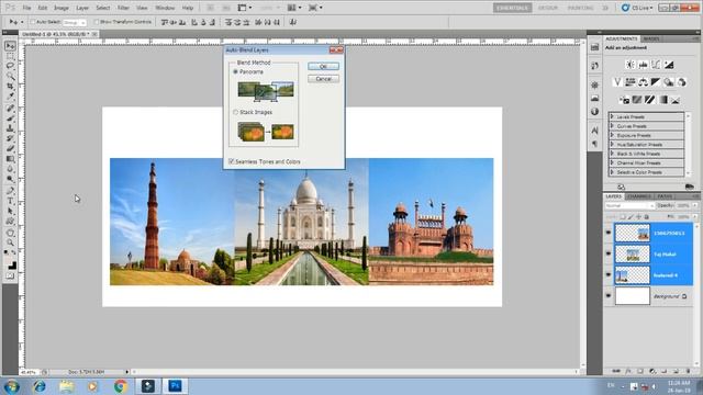 Magic Effect in Photoshop using Auto Blend Tool | How to use Auto Blend Tool in Photoshop смотреть онлайн