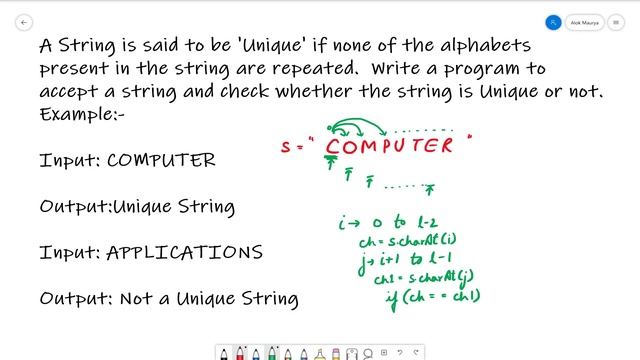 Unique String in Java ( Program ) | ICSE ISC Computer смотреть онлайн