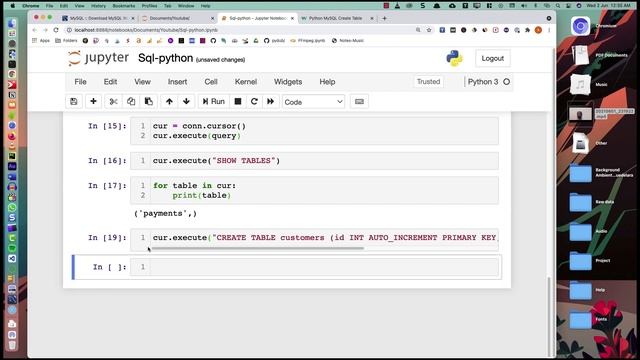 Python and MySql | Part 2 | Create and Insert Commands смотреть онлайн