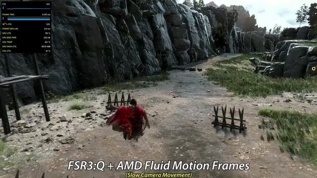 FSR 3 - Frame Generation vs. AMD Fluid Motion Frames | is AFMF useless? смотреть онлайн