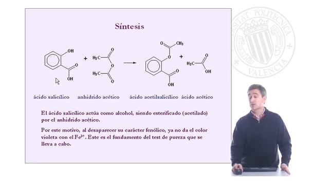 Síntesis y purificación del ácido acetilsalicílico | | UPV смотреть онлайн