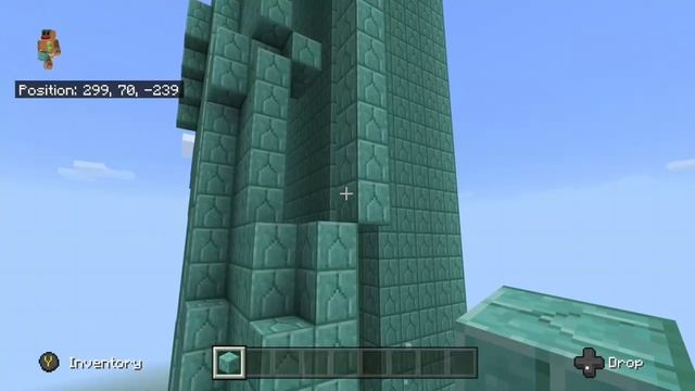 How to build the Statue of Liberty in Minecraft Part 5 смотреть онлайн