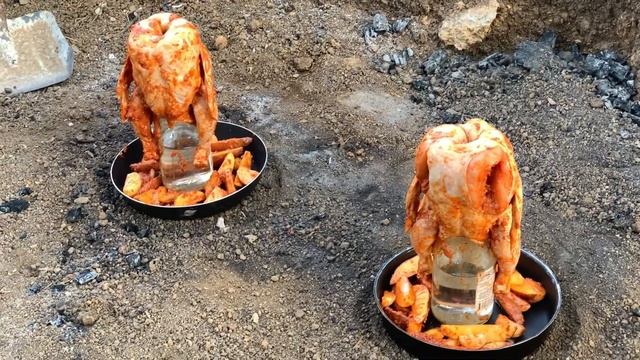 Курица в бочке на костре / Tenekede Tavuk / chicken in tin смотреть онлайн