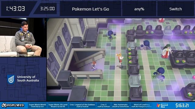 Pokemon Let's Go Eevee in 3:26:17 by Snorms - ASM 2019 смотреть онлайн