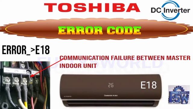 Toshiba DC inverter AC Arror code E18 fault and solutions Urdu/Hindi смотреть онлайн
