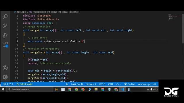 Efficient Merge Sort Implementation in C++ | Step-by-Step Guide Part 3 смотреть онлайн