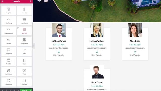 Adding Modern Agents Widget Using Elementor - RealHomes WordPress Real Estate Theme смотреть онлайн