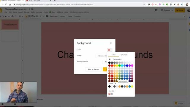 How to Apply Custom Colors to Google Slides Backgrounds смотреть онлайн