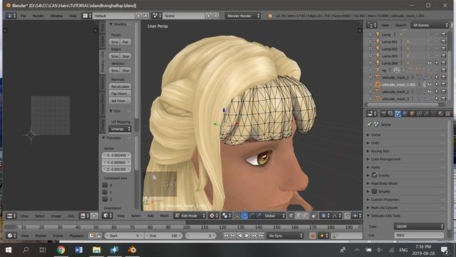 Tutorial: How to Frankenmesh Hair for The Sims 4 смотреть онлайн