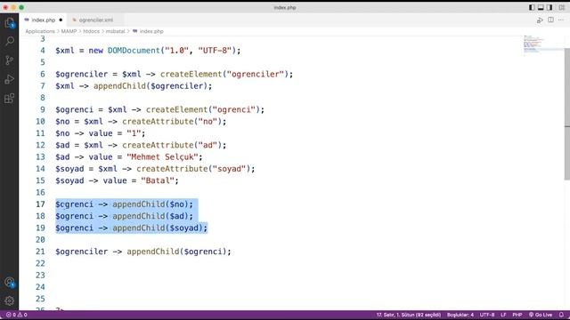 PHP & MySQL Dersleri - Ders 32 - PHP İle XML İşlemleri смотреть онлайн