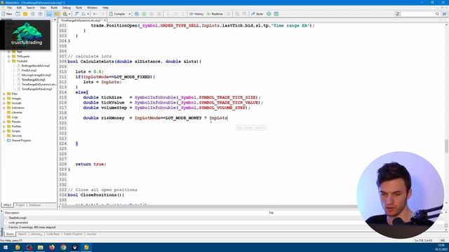 Dynamic position sizing in mql5 | MT5 programming смотреть онлайн