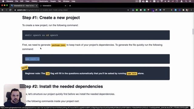 TailwindCSS -Installation смотреть онлайн