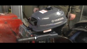 Первый запуск лодочного мотора  Ямаха 2.5