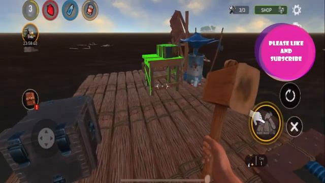 Game Play | Raft Survivor - Ocean Nomad | Survival Game | Brief Review | смотреть онлайн