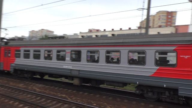 Электропоезд ЭД4М-0177 сообщением Куровская - Москва смотреть онлайн