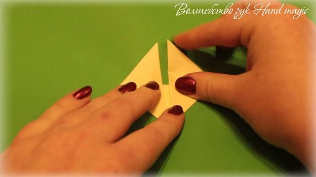 Оригами из бумаги для детей. Собираем лису/ Origami Fox