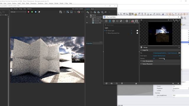 Vray for Rhino Tutorial (HDRI, Camera, Materials) смотреть онлайн