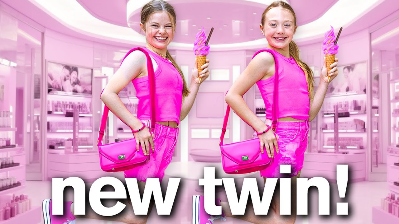 My Daughter's NEW TWIN SISTER *One Color Challenge* смотреть онлайн