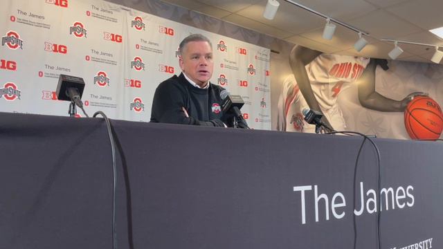 Chris Holtmann discusses Ohio State's ninth straight loss, 75-71, against Penn State смотреть онлайн