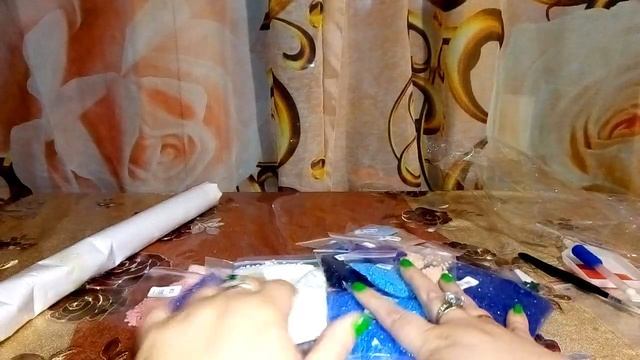 Распаковка товаров с сайта АлиЭкспресс. обзор алмазной мозаики/вышивки