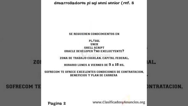 desarrolladores pl sql semi senior (ref. 8 смотреть онлайн