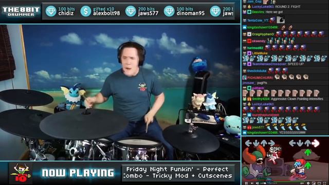 Friday Night Funkin' Tricky Mod On Drums! смотреть онлайн