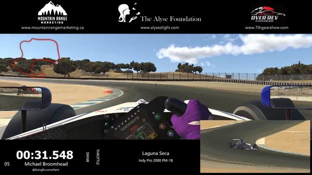 BeingBroomo's Lap Guide - Laguna Seca - Indy Pro 2000 - 1:17.072 смотреть онлайн