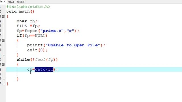 C Program #27: File Handling Program to read a file смотреть онлайн