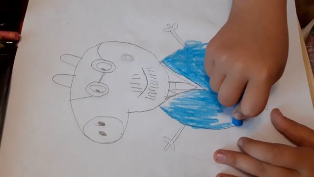 Как нарисовать папу свина из мультфильмаСВИНКА ПЕППА,daddy pig Peppa Pig смотреть онлайн