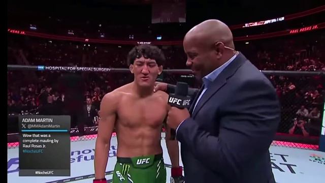 UFC ноче Рауль Росас jr слова после боя UFC noche Raul Rosas jr words after the fight смотреть онлайн