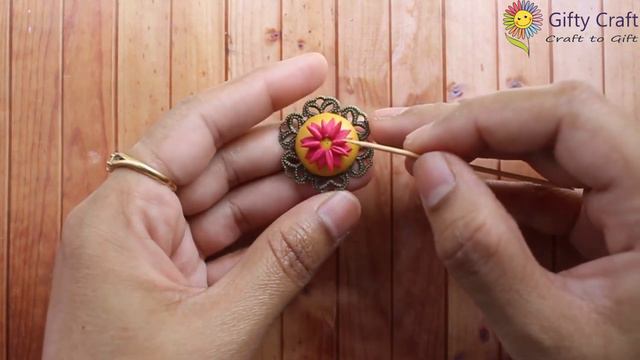 English Version | Polymer Clay Embroidery Earrings | Applique Work Design | DIY Clay Earrings смотреть онлайн
