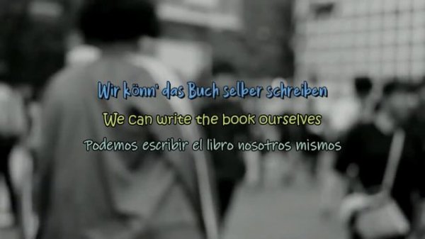 Wir sind groß - Mark Forster - Lyrics German/English/Spanish